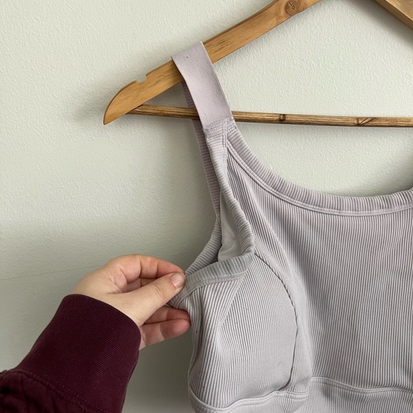 Aerie Purple Ribbed Crop Top - Picture 4 of 6